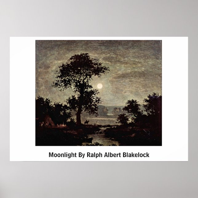 Moonlight By Ralph Albert Blakelock Poster (Front)