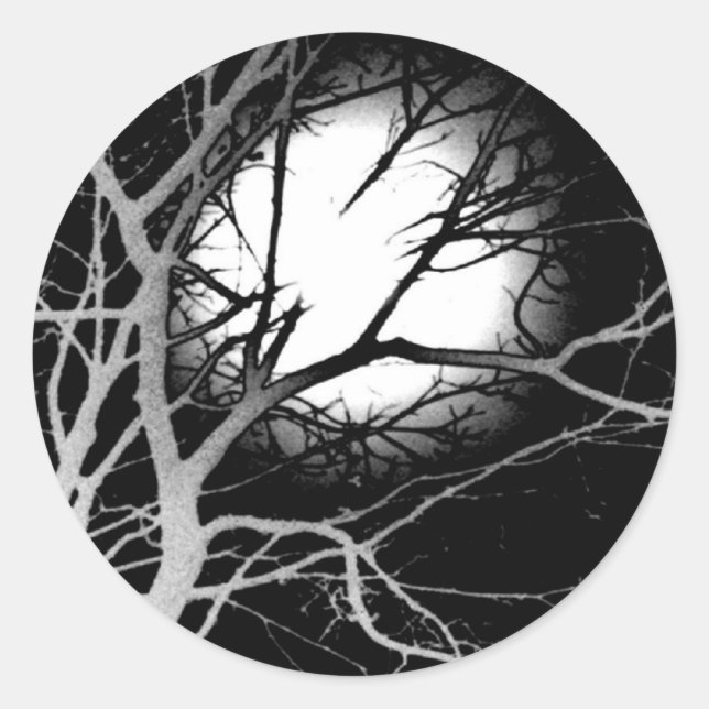 Moonlight Classic Round Sticker (Front)