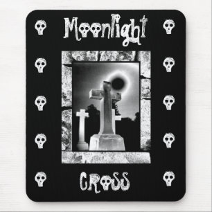 Moonlight Cross Mouse Pad