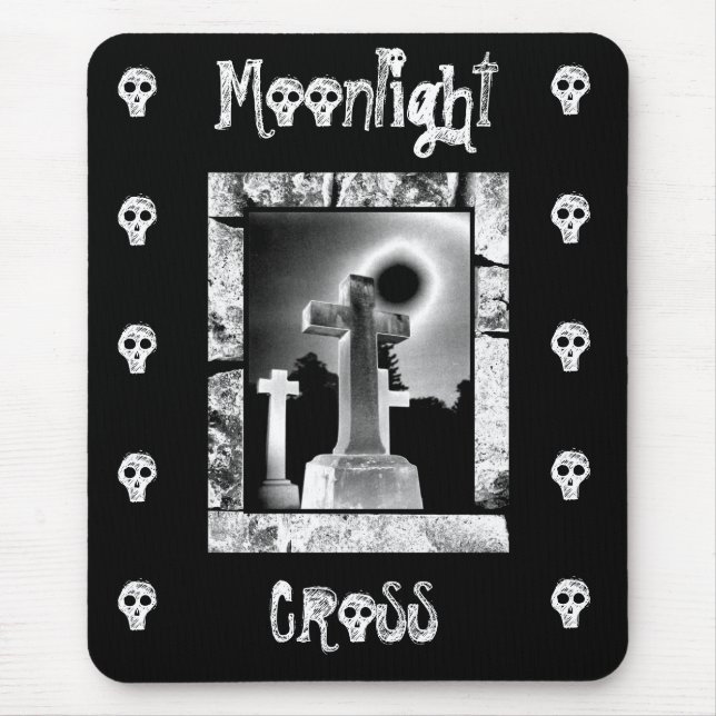 Moonlight Cross Mouse Pad (Front)