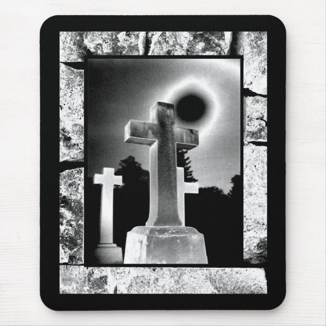 Moonlight Cross Mouse Pad (Front)