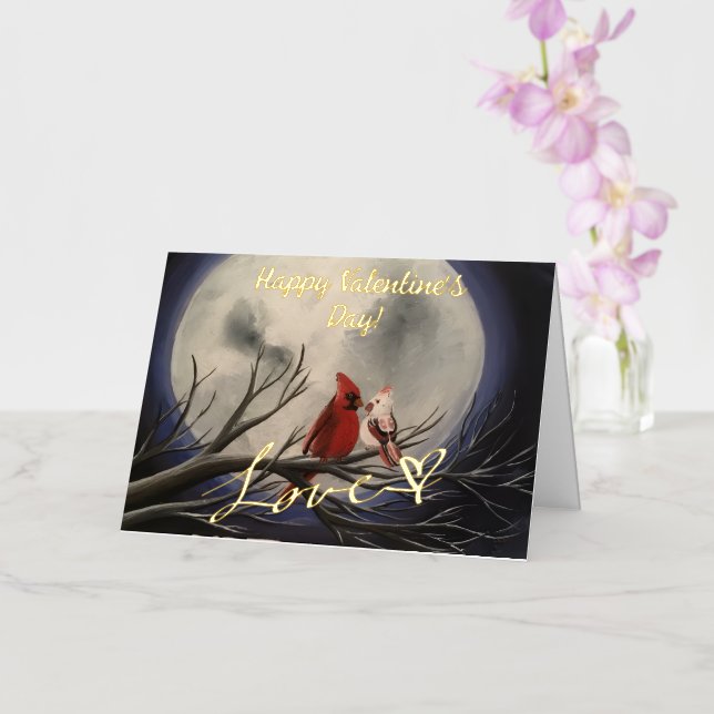 Moonlight Date Night - Valentine's Card (Orchid)