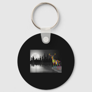 Moonlight Deer Environmental Protection Animal Pro Key Ring