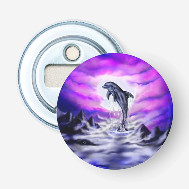 Moonlight Dolphin Bottle Opener (Front)