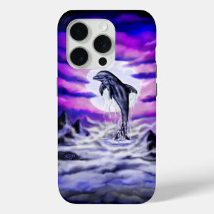 Moonlight Dolphin iPhone 15 Pro Case