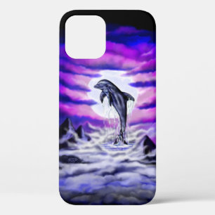 Moonlight Dolphin iPhone 12 Case