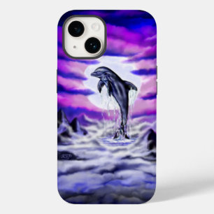 Moonlight Dolphin Case-Mate iPhone 14 Case