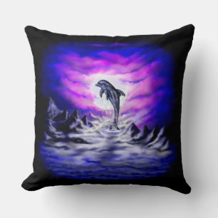 Moonlight Dolphin Cushion