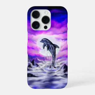 Moonlight Dolphin iPhone 16 Pro Case