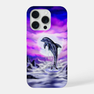 Moonlight Dolphin iPhone 15 Pro Case
