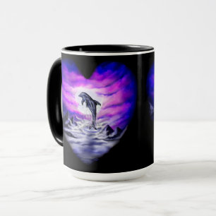 Moonlight Dolphin Mug