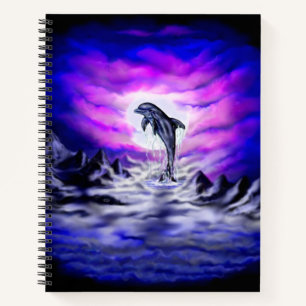 Moonlight Dolphin Notebook