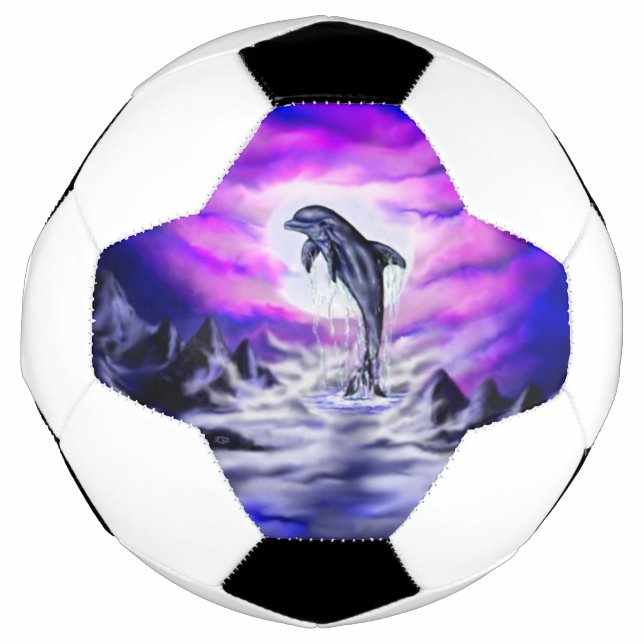 Moonlight Dolphin Soccer Ball (Front)