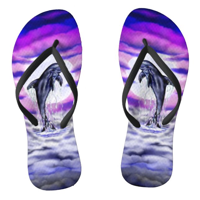 Moonlight Dolphin Thongs (Footbed)