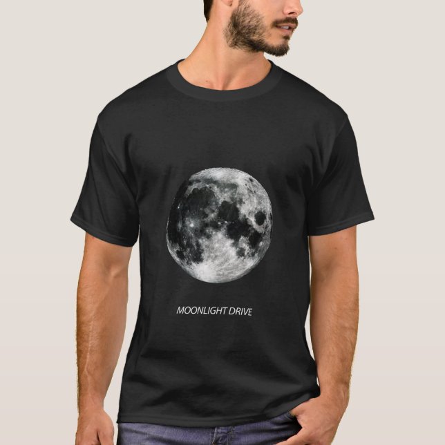 MOONLIGHT DRIVE - The Moon T-Shirt (Front)