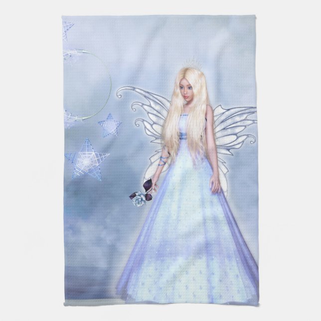 Moonlight Fairy Princess Tea Towel (Vertical)