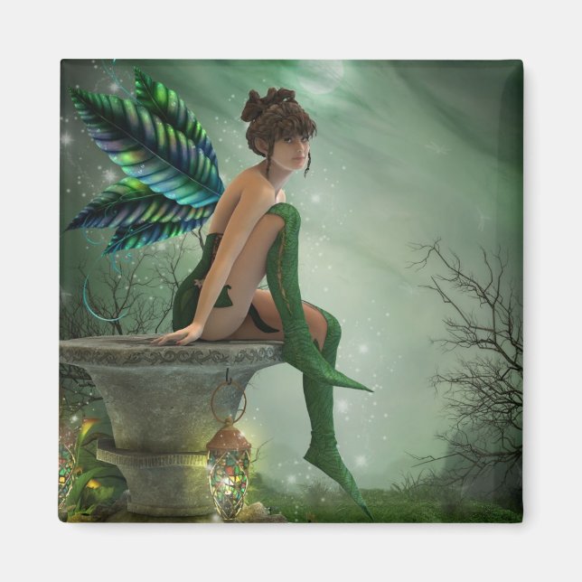 Moonlight Fairy Refrigerator Magnet (Front)