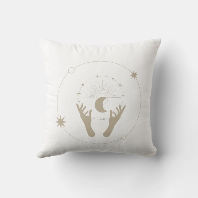 moonlight fantasy aesthetic design cushion (Back)