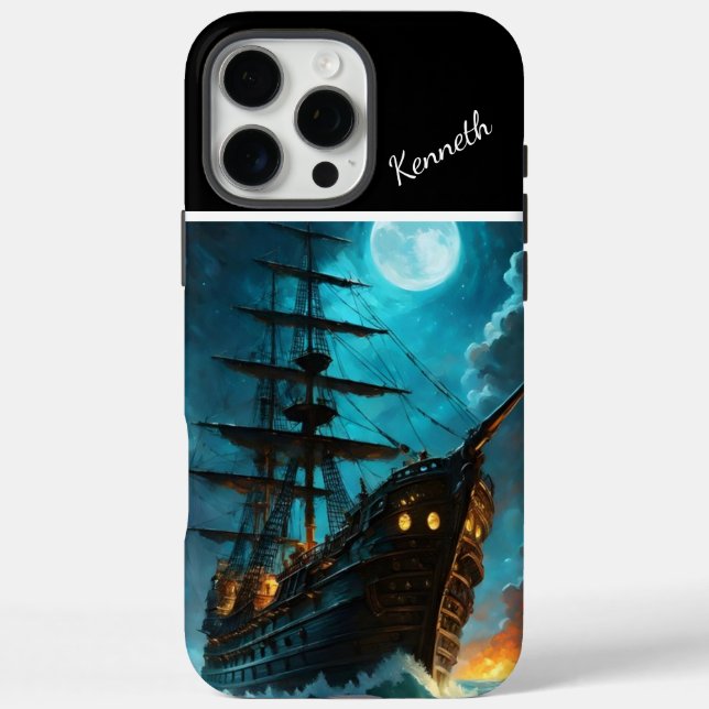 Moonlight Galleon Case-Mate iPhone Case (Back)
