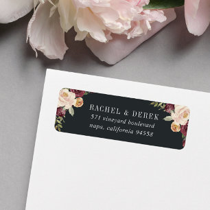 Moonlight Garden Return Address Label