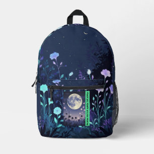 Moonlight Garden – Soft Floral Backpack Design