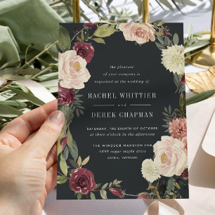 Moonlight Garden Wedding Invitation