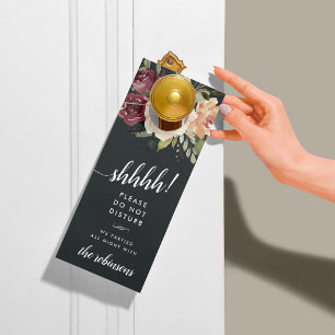 Moonlight Garden Wedding Welcome/Do Not Disturb Door Hanger