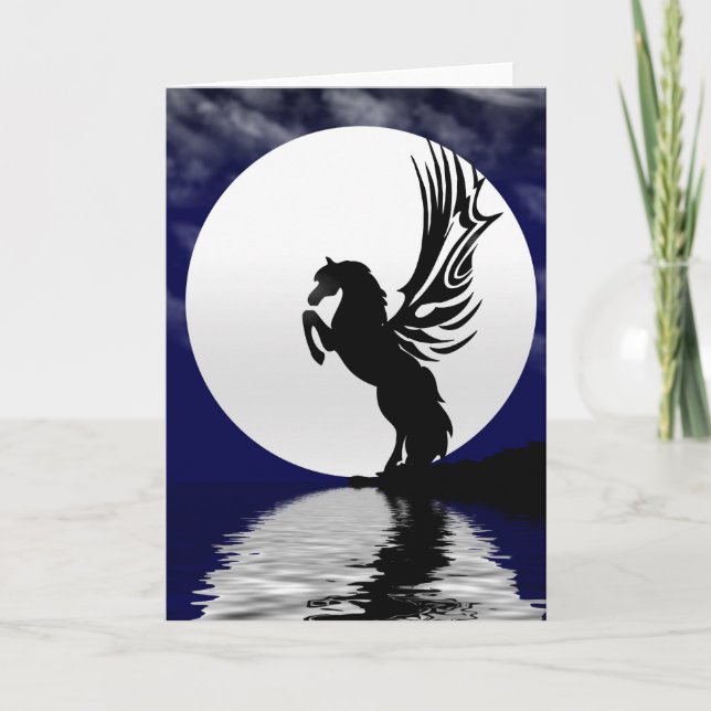Moonlight Glow Greeting Card (Front)