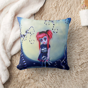 Moonlight Goth Doll Cushion