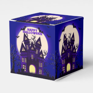 Moonlight Haunted Mansion Cube Favour Box