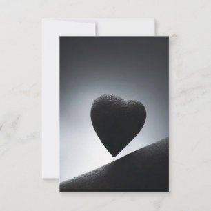 Moonlight Heart Shape Night Sky Thank You Card