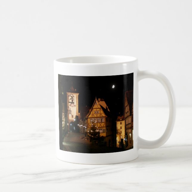 Moonlight in Rothenburg Coffee Mug (Right)