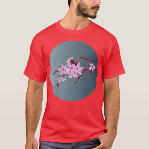 Moonlight Japanese Sakura Cherry Blossom T-Shirt