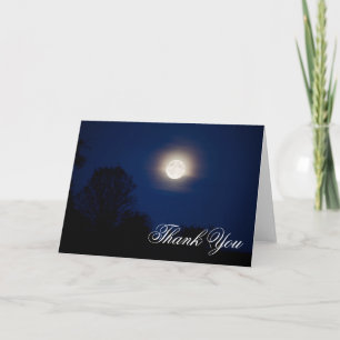 moonlight landscape Thank You Note Card