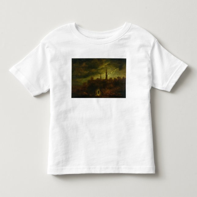 Moonlight Landscape Toddler T-Shirt (Front)