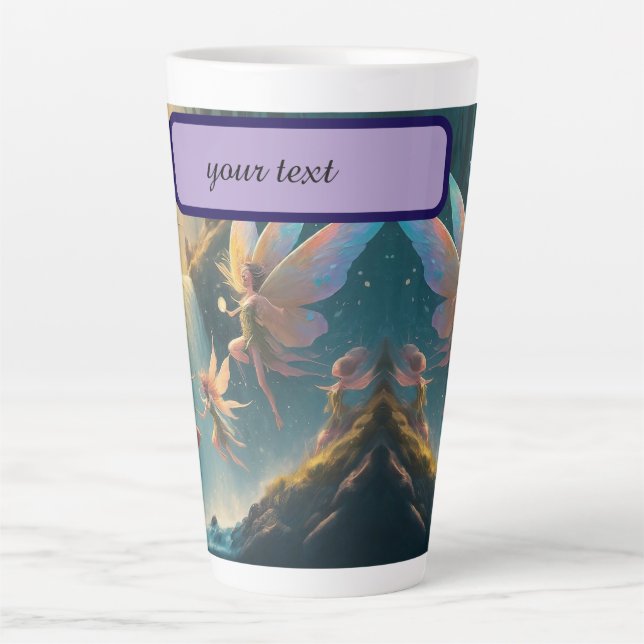  Moonlight_ Meadow_ Fairies   Latte Mug (Front)