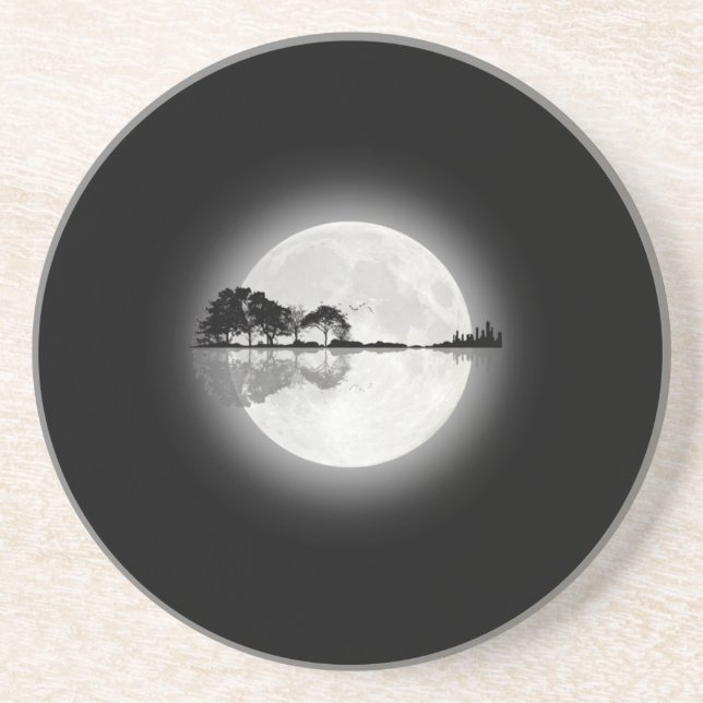 Moonlight Nature Guitar Coaster (Front)