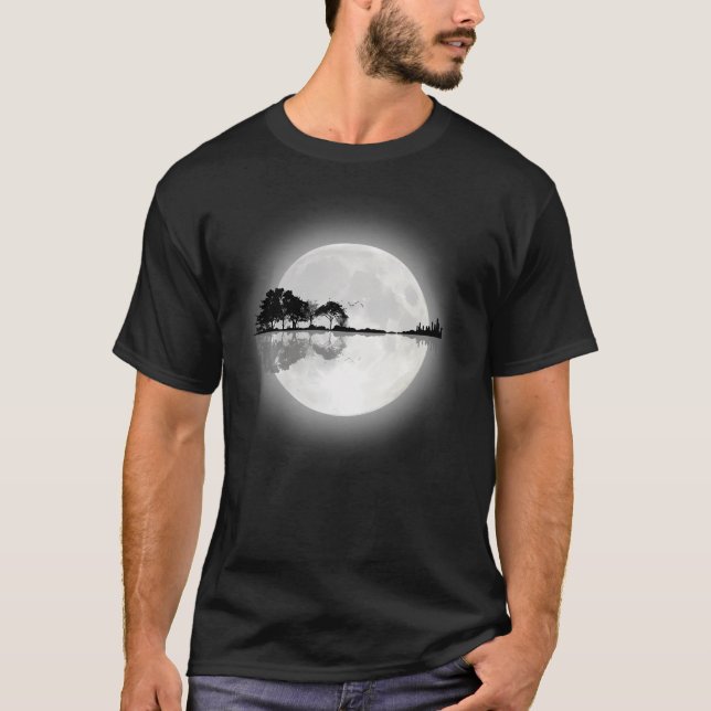 Moonlight Nature Guitar T-Shirt (Front)