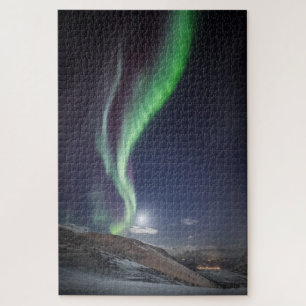 Moonlight Northern Lights Jigsaw Puzzle