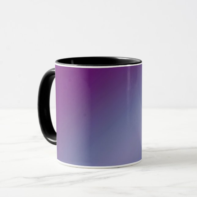 Moonlight Ombre Purple & Blue  Mug (Front Left)