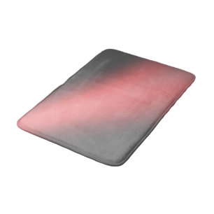 Moonlight Ombre Silver Grey & Peach Bath Mat