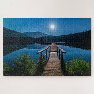 Moonlight on the Lake Jigsaw Puzzle