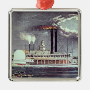 Moonlight on the Mississippi Metal Tree Decoration