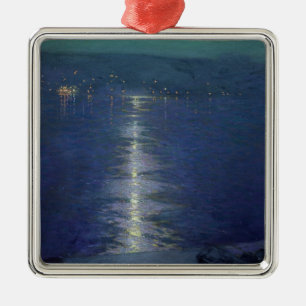 Moonlight on the River, 1919 Metal Ornament