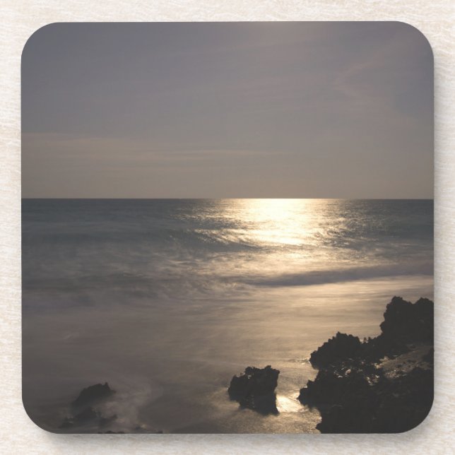 Moonlight Over Ocean Coaster (Front)