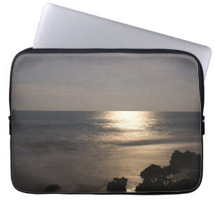 Moonlight Over Ocean Laptop Sleeve