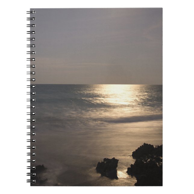 Moonlight Over Ocean Notebook (Front)