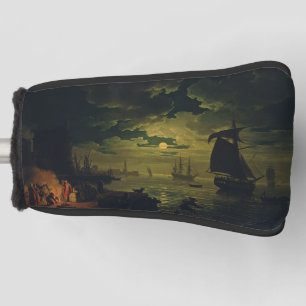 Moonlight Over Palermo High-Fidelity Fine Art  Golf Head Cover