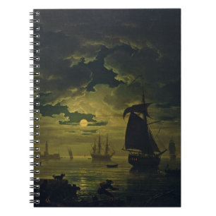 Moonlight Over Palermo High-Fidelity Fine Art Notebook