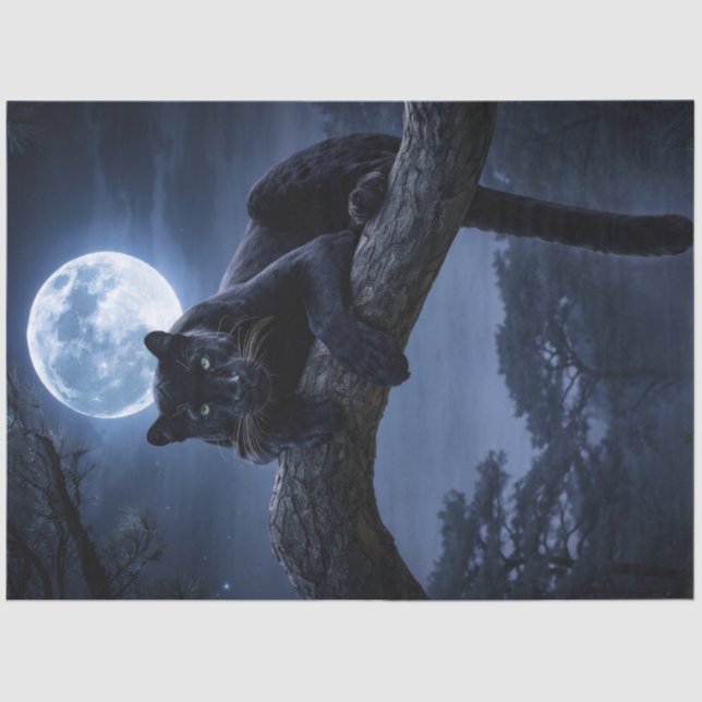 Moonlight Panther Tissue Paper (Front)